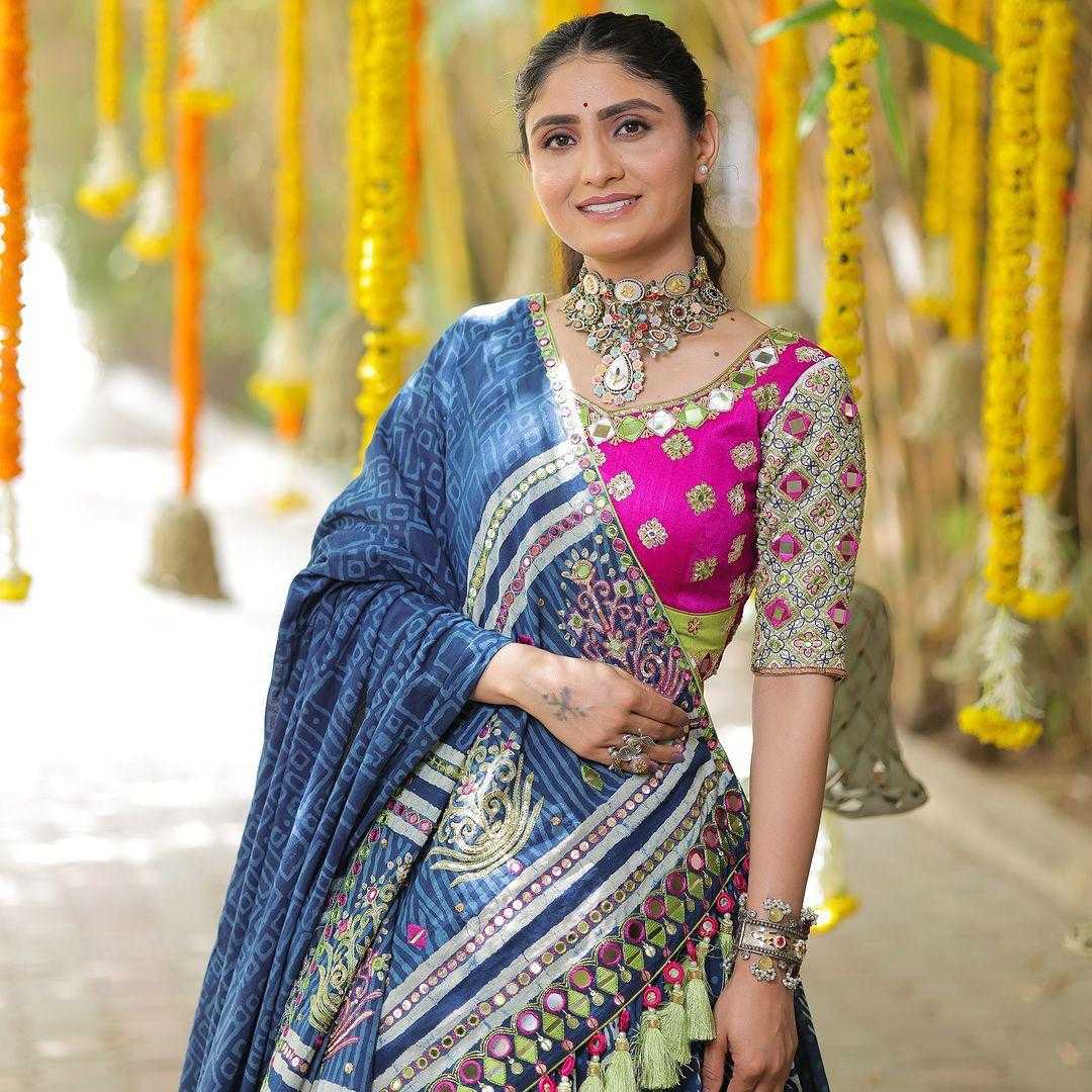 Ynf Muslin Cotton RIN207 1507 Lehengas Navratri Chaniya Choli Wholesale Designer Lehenga Choli Chaniya Choli Gota Patti Lehenga Manufacturer- Kapda Export