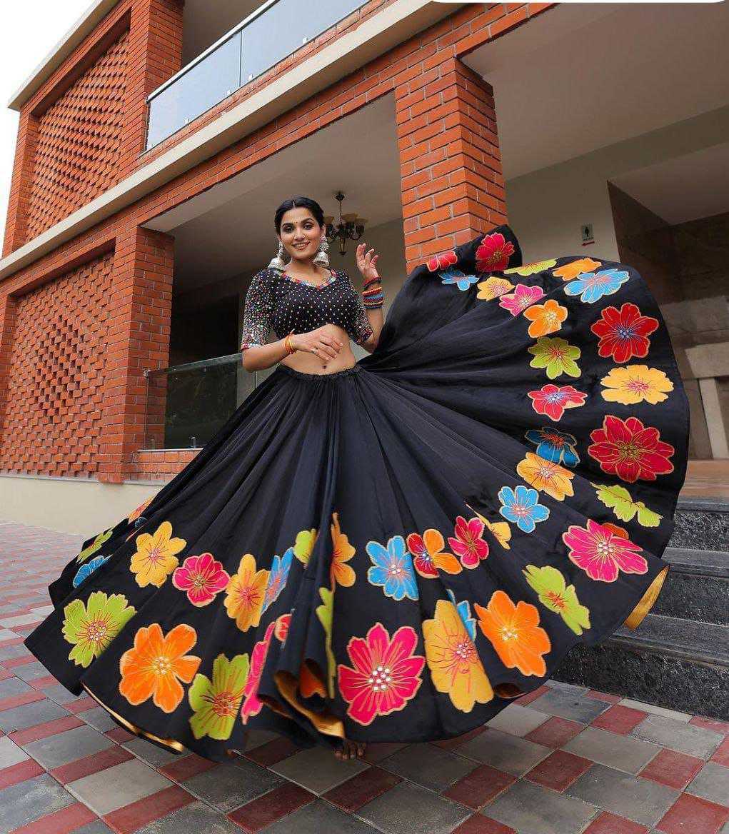 Ynf Muslin Silk RIN206 521 Lehengas Festive Collections Wholesale Fancy Lehenga Mirror Work Lehenga Ram Navami Collections Manufacturer- Kapda Export