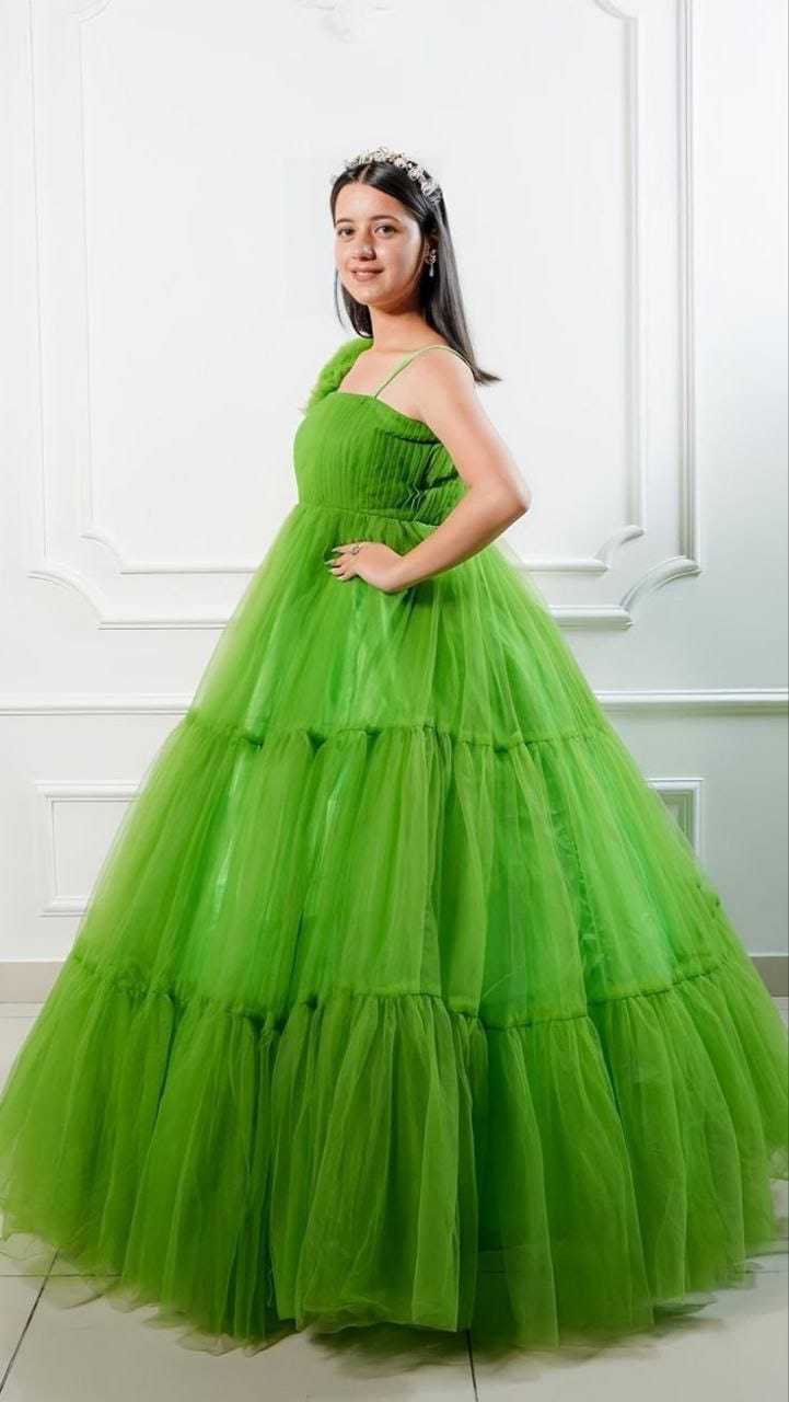 Ynf Net RIN157 3140 Gowns Diwali Collections Festive Collections Wholesale Fancy Gowns Party Gowns Net Gowns Manufacturer- Kapda Export