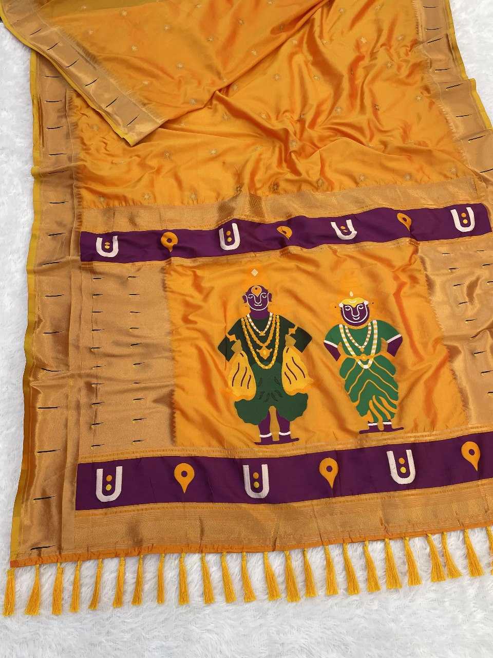 Ynf Paithani Silk RIN116 VITTHALA PAITHANI Silk Sarees Wholesale Paithani Sarees Heavy Silk Sarees Pure Zari Silk Sarees Manufacturer- Kapda Export
