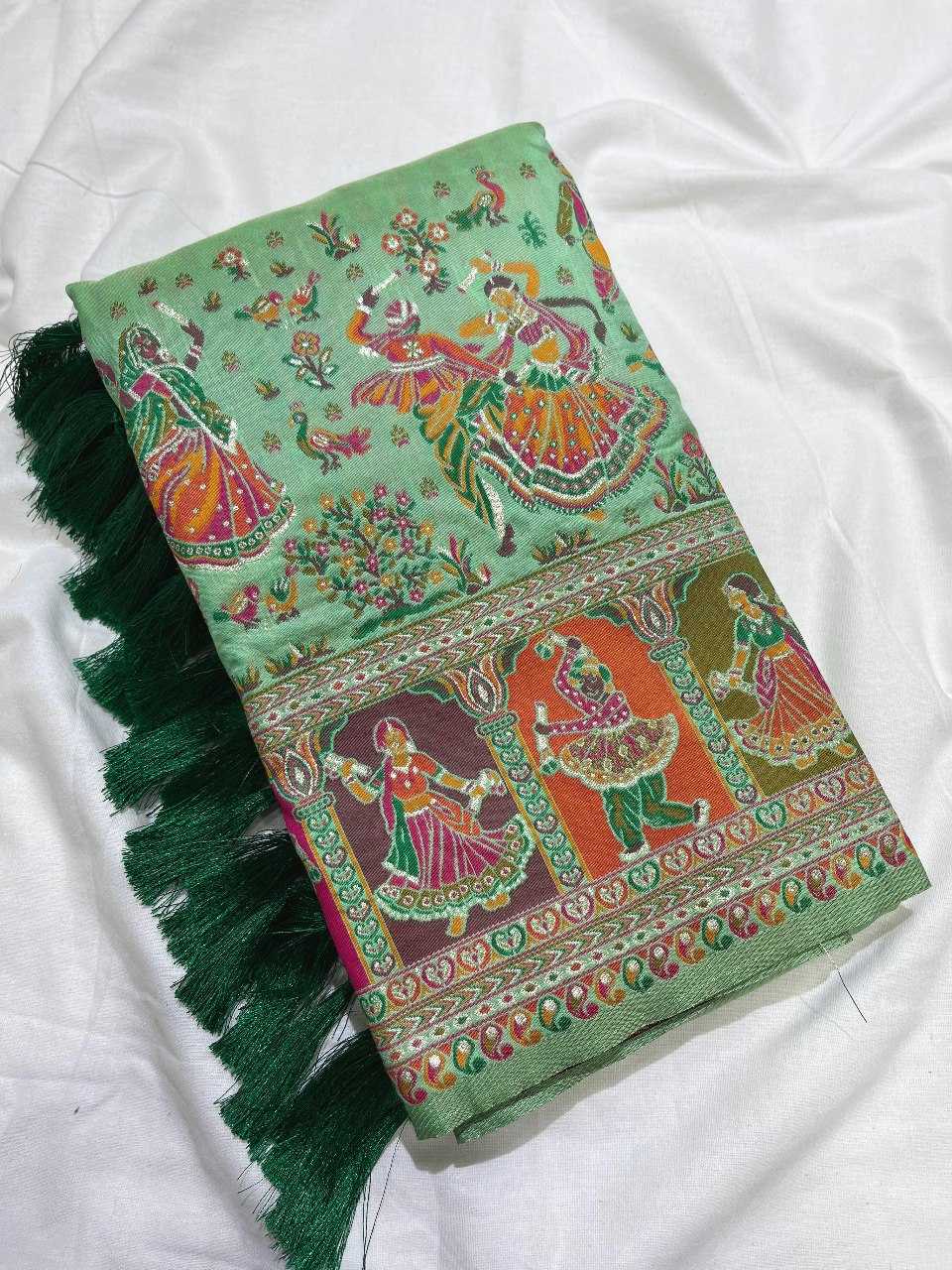 Ynf Pashmina RIN116 meenakari kashmiri weaves Silk Sarees Wholesale Heavy Silk Sarees Printed Silk Saree Pure Zari Silk Sarees Manufacturer- Kapda Export