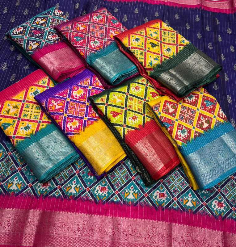 Ynf Patola Silk RIN203 Patola gold Sarees Wholesale Zari Border Sarees Heavy Sarees Manufacturer- Kapda Export