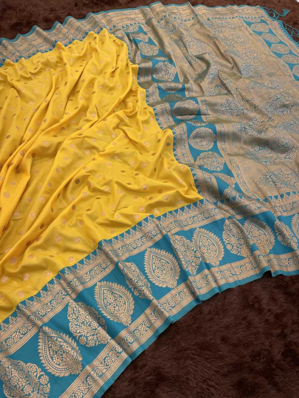 Ynf Premium Roman Silk RIN116 3210 Polka Silk Sarees Wholesale Paithani Sarees Pure Zari Silk Sarees Silk Sarees With Contrast Pallu Manufacturer- Kapda Export