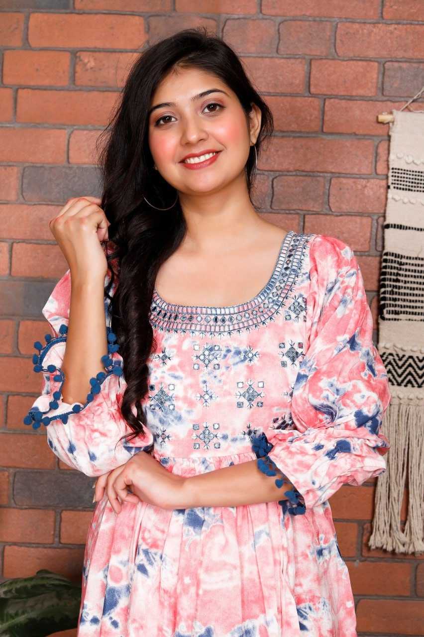 Ynf Premium Roman Silk RIN207 3086 Western Wears Wholesale One Piece Dress Ladies Shorts Manufacturer- Kapda Export