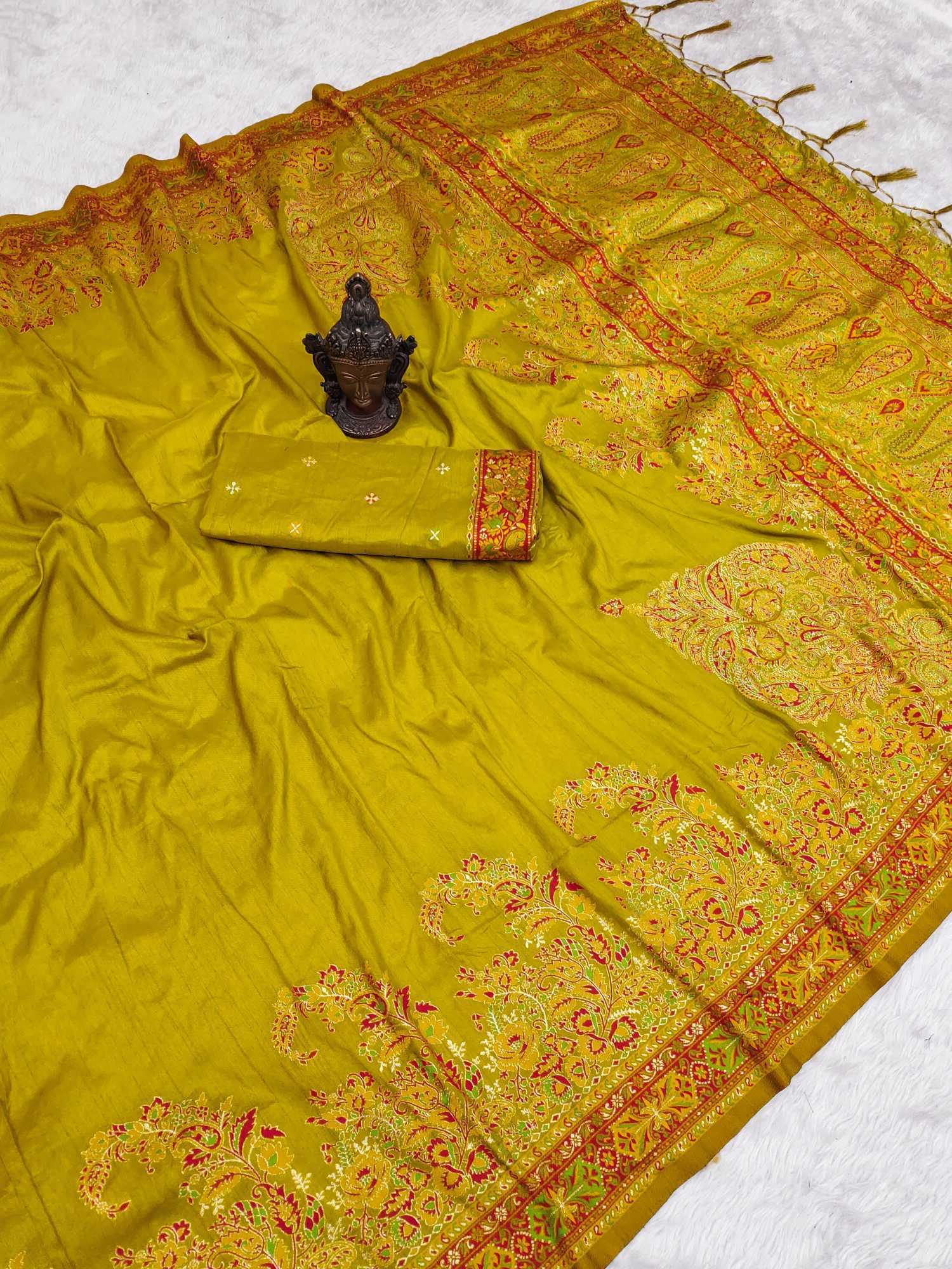 Ynf Pure Pashmina RIN118 132 Sarees Wedding Collections Wholesale Designer Sarees Heavy Sarees Wedding Outfits Manufacturer- Kapda Export