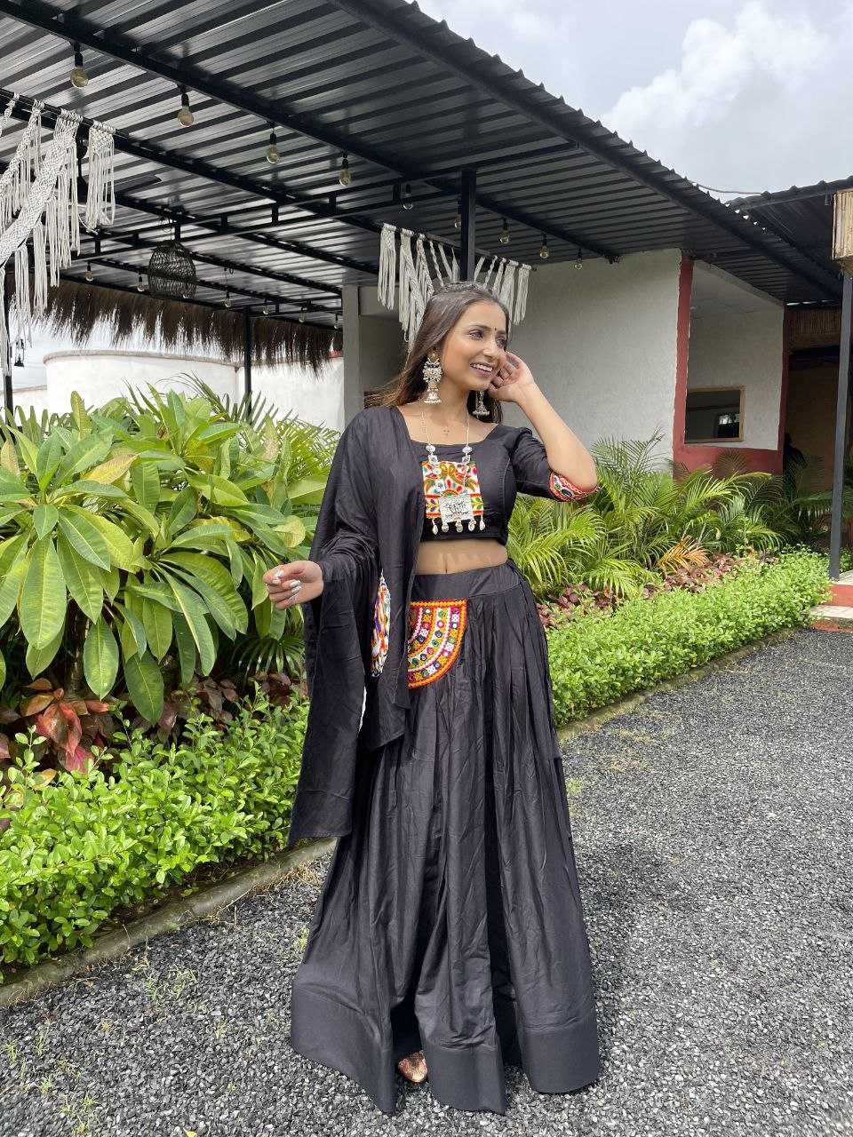 Ynf Reyon Cotton RIN207 115 Lehengas Navratri Chaniya Choli Wholesale Designer Lehenga Choli Chaniya Choli Lightweight Lehenga Manufacturer- Kapda Export