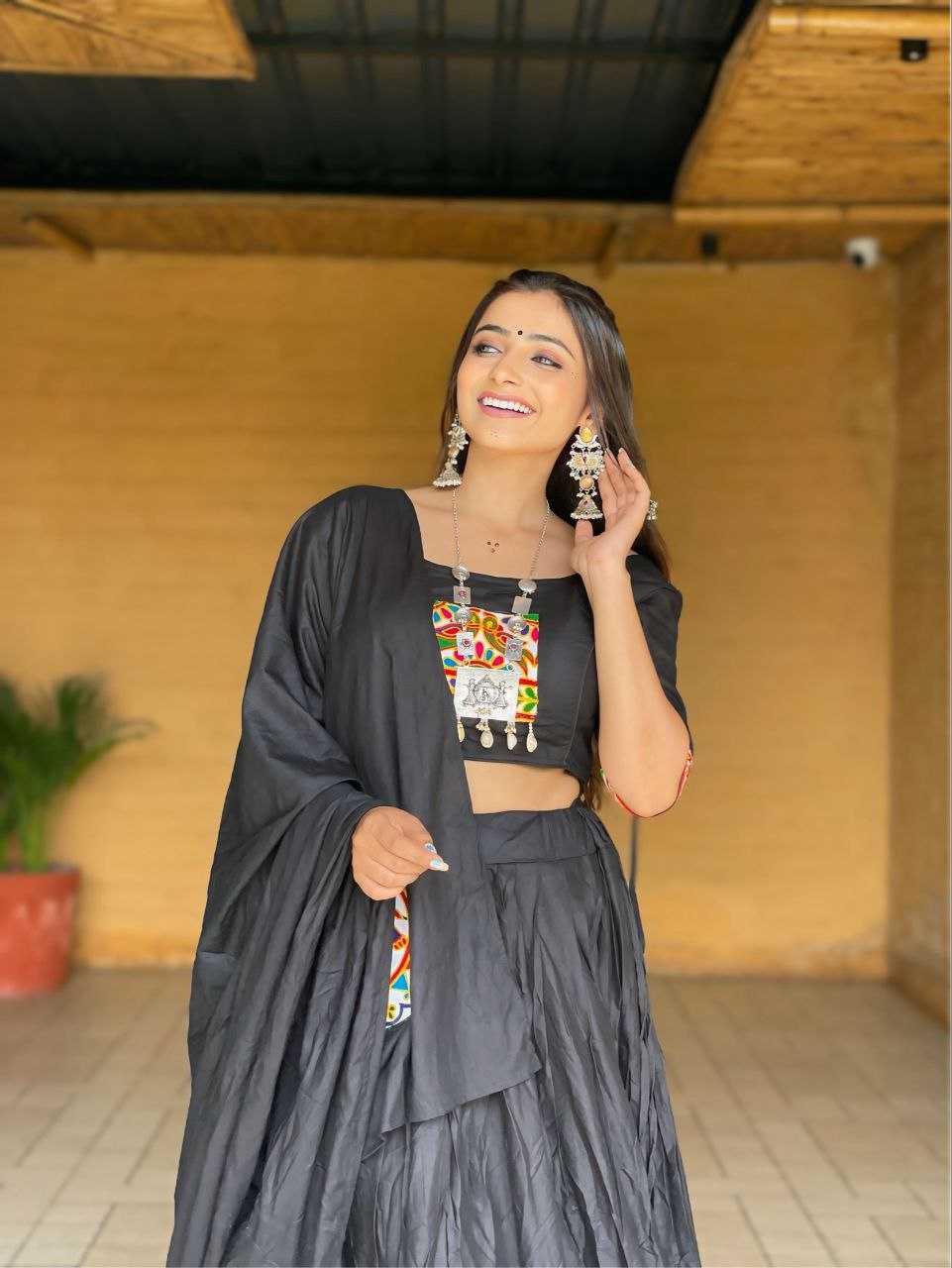 Ynf Reyon Cotton RIN207 115 Lehengas Navratri Chaniya Choli Wholesale Designer Lehenga Choli Chaniya Choli Lightweight Lehenga Manufacturer- Kapda Export