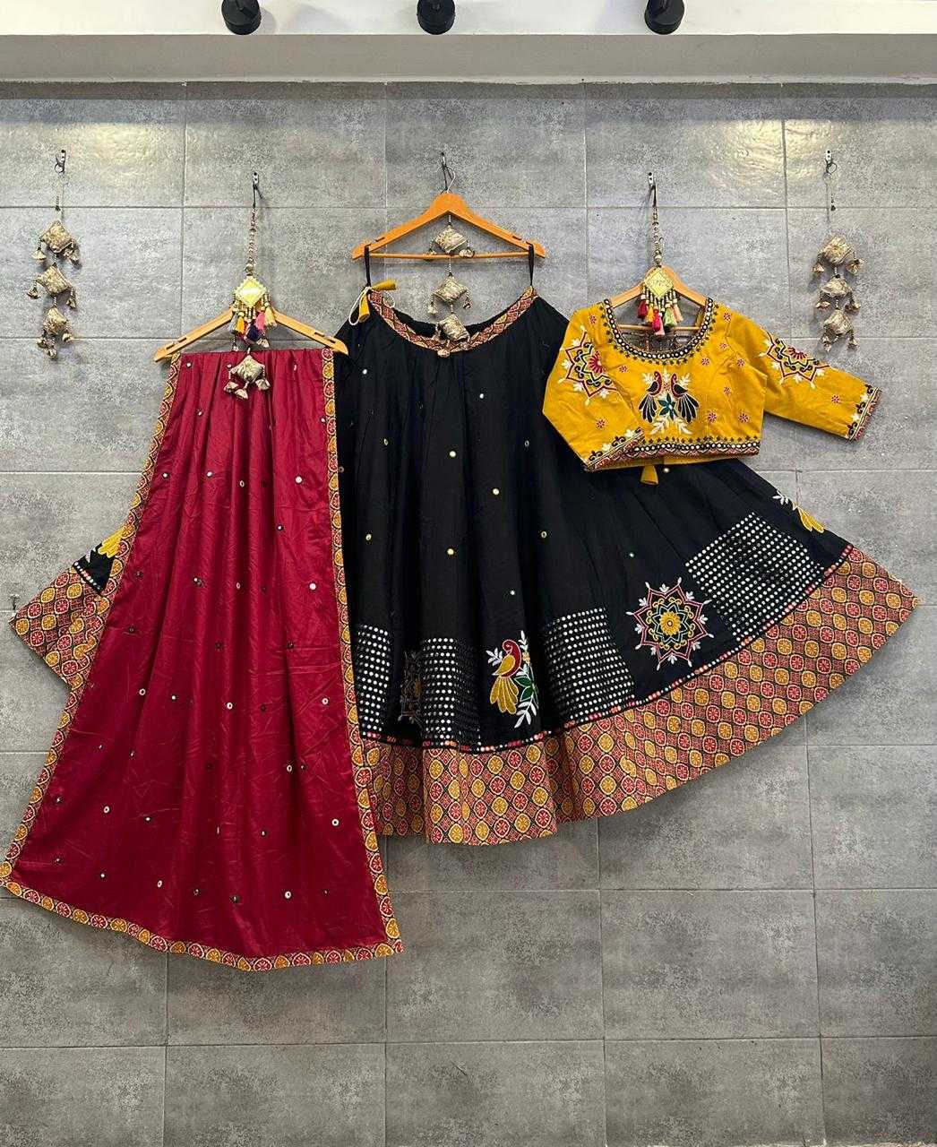 Ynf Soft Butter Silk RIN207 1495 Lehengas Navratri Chaniya Choli Wholesale Designer Lehenga Choli Chaniya Choli Mirror Work Lehenga Manufacturer- Kapda Export