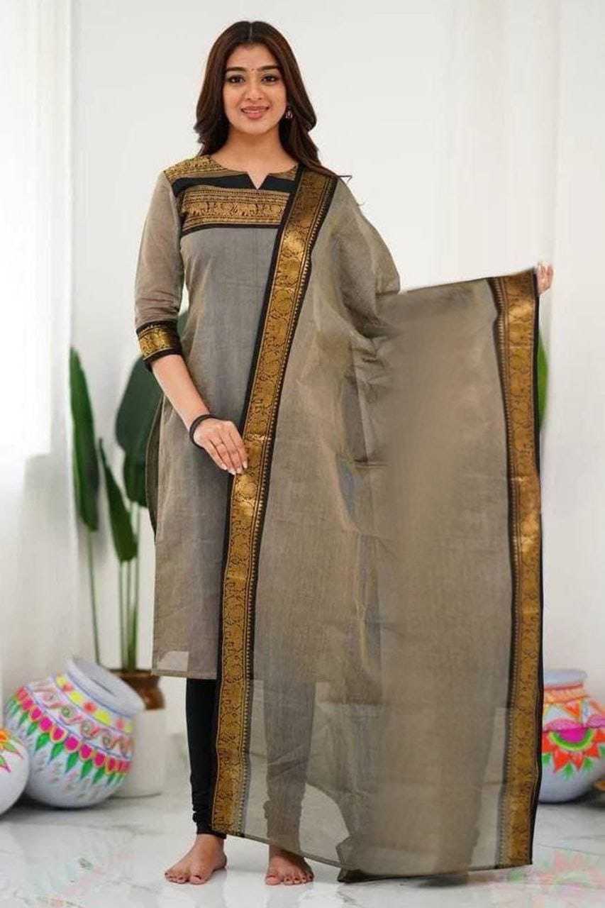 Ynf Soft Cotton Silk RIN222 157 Kurti Wholesale Printed Silk Kurti Round Neck Kurtis Manufacturer- Kapda Export