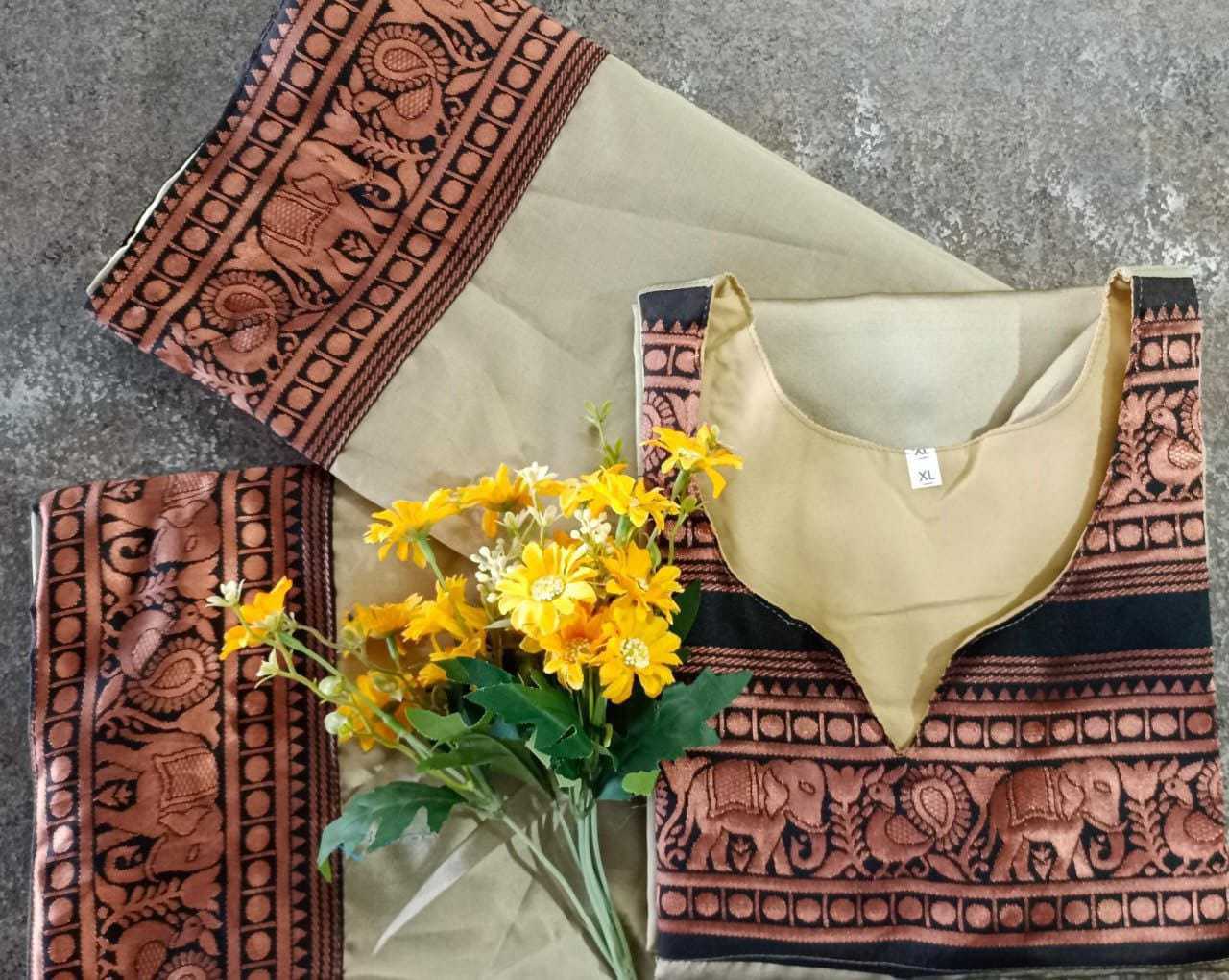 Ynf Soft Cotton Silk RIN222 157 Kurti Wholesale Printed Silk Kurti Round Neck Kurtis Manufacturer- Kapda Export