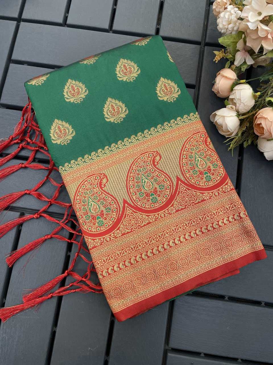 Ynf Soft Silk RIN116 3360 UNIQUE PAITHANI Silk Sarees Wholesale Patola Sarees Pure Zari Silk Sarees Silk Sarees With Contrast Pallu Manufacturer- Kapda Export