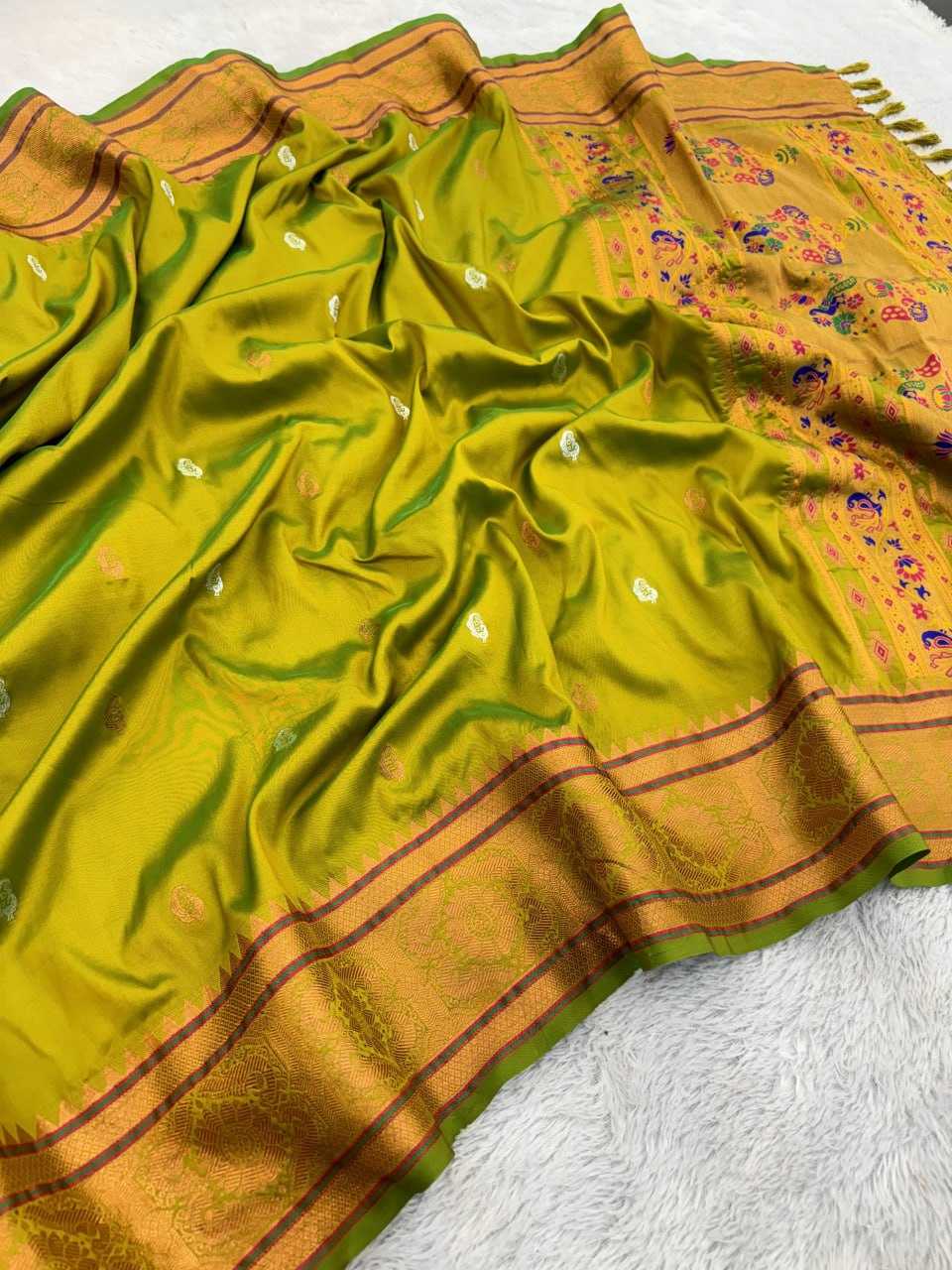 Ynf Soft Silk RIN116 MEHFIL Silk Sarees Wholesale Paithani Sarees Heavy Silk Sarees Soft Silk Sarees Pure Zari Silk Sarees Manufacturer- Kapda Export