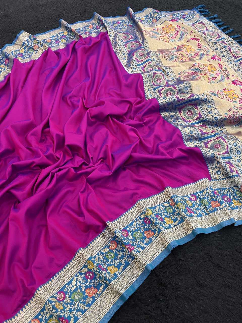 Ynf Soft Silk RIN116 ROSHNI Silk Sarees Wholesale Paithani Sarees Printed Silk Saree Pure Zari Silk Sarees Manufacturer- Kapda Export