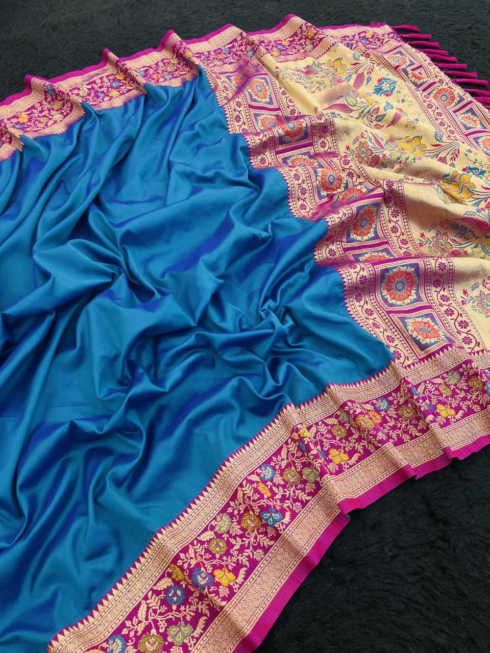 Ynf Soft Silk RIN116 ROSHNI Silk Sarees Wholesale Paithani Sarees Printed Silk Saree Pure Zari Silk Sarees Manufacturer- Kapda Export
