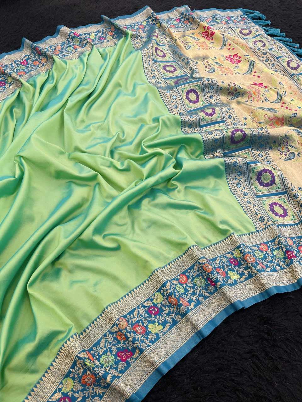 Ynf Soft Silk RIN116 ROSHNI Silk Sarees Wholesale Paithani Sarees Printed Silk Saree Pure Zari Silk Sarees Manufacturer- Kapda Export