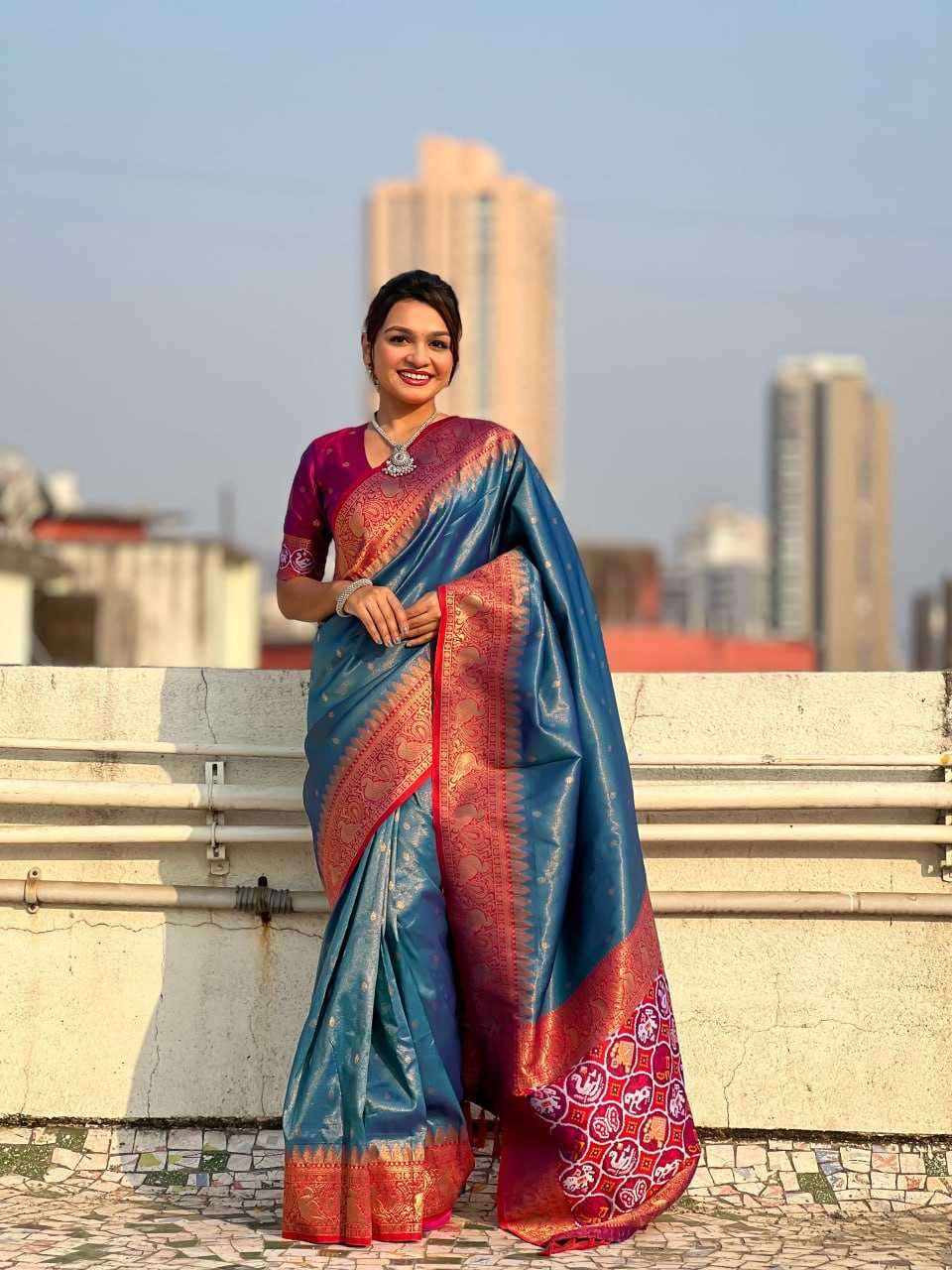 Ynf Tissue Silk RIN116 Tissue SAREES Silk Sarees Wholesale Heavy Silk Sarees Kanjeevaram Sarees Pure Zari Silk Sarees Manufacturer- Kapda Export