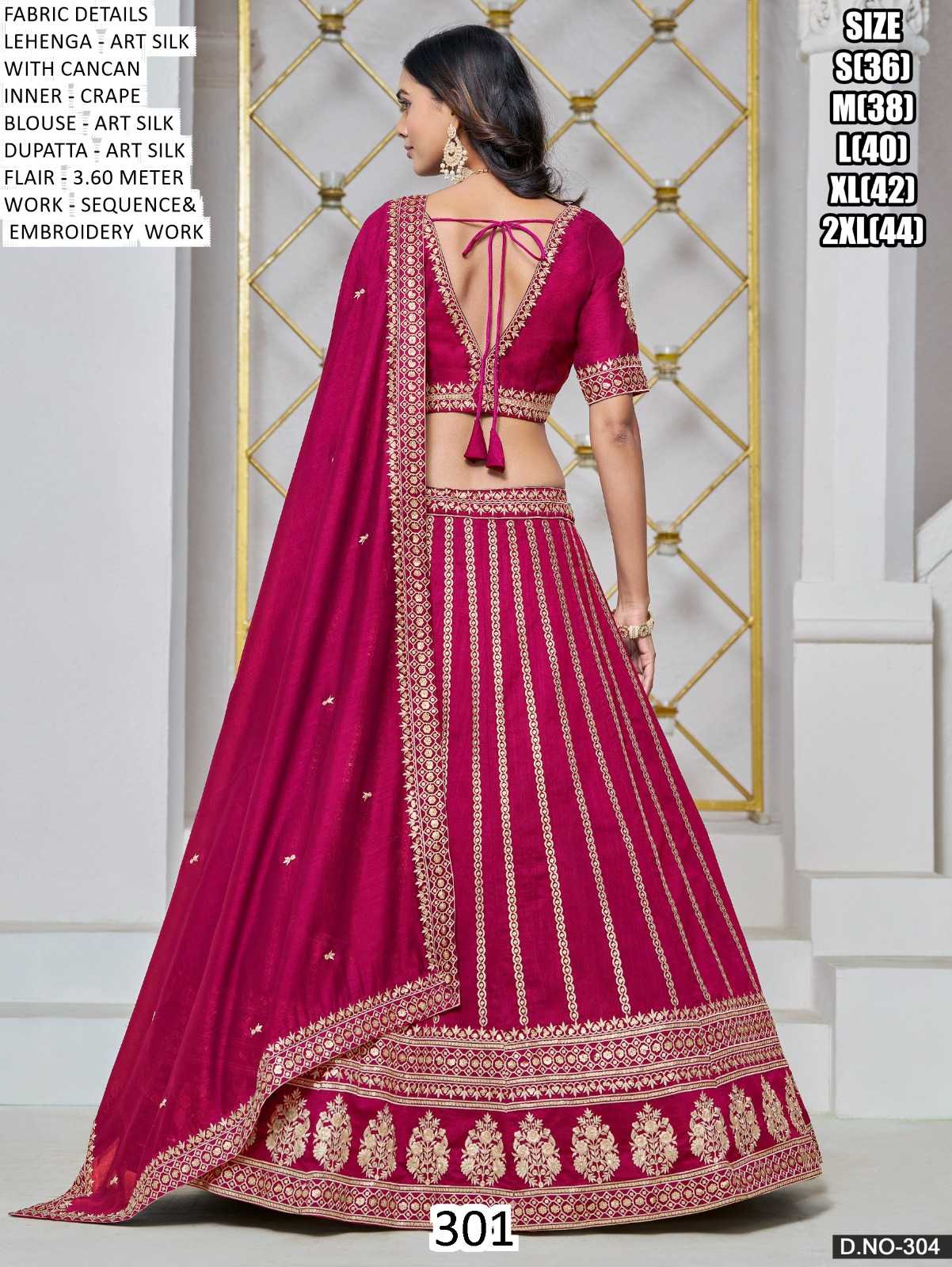 Ynf Art Silk KESH481 301 Lehengas Wedding Collections Festive Collections Wholesale Silk Lehenga Lehenga With Cancan After-Party Outfits Manufacturer- Kapda Export