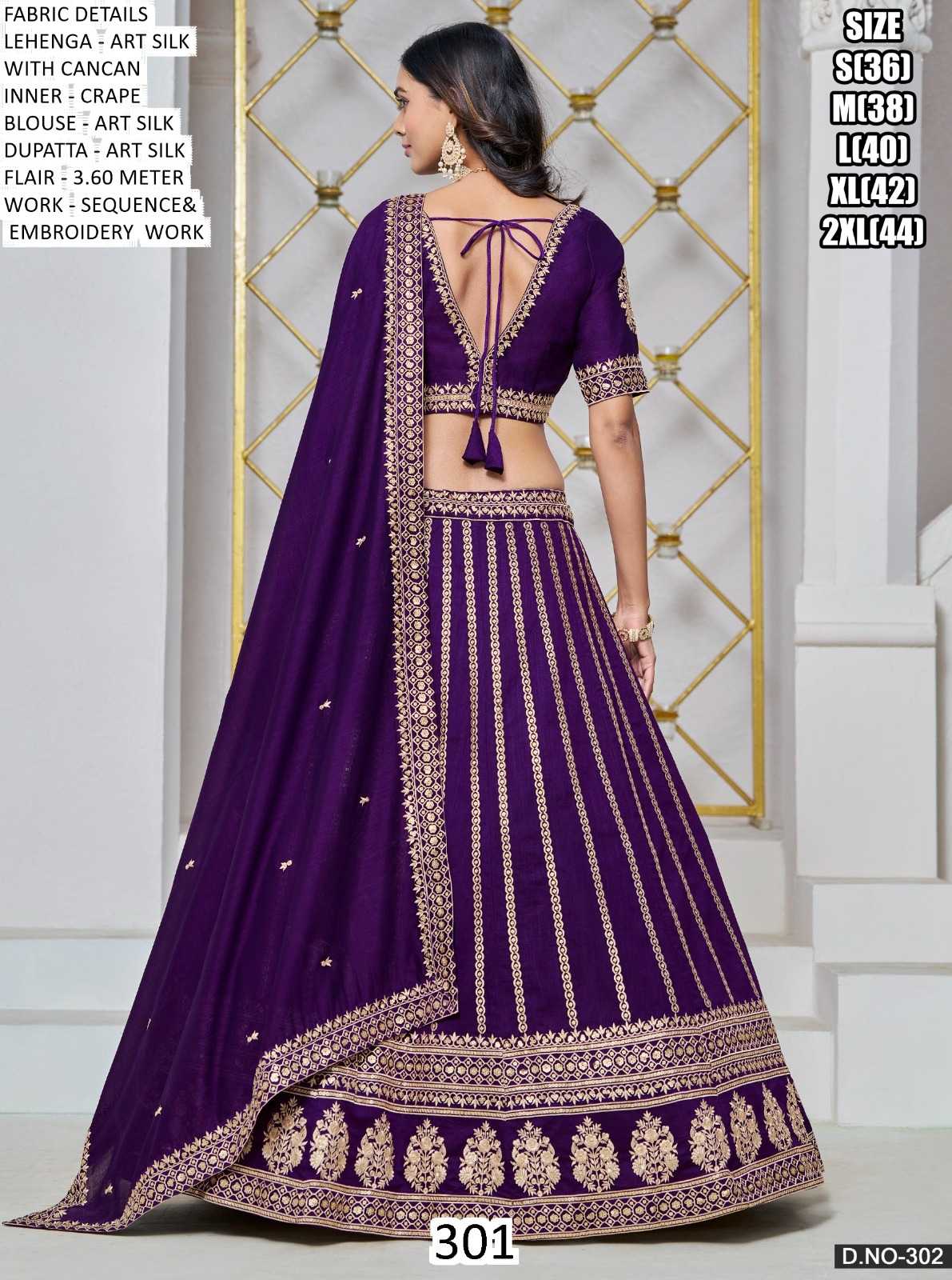 Ynf Art Silk KESH481 301 Lehengas Wedding Collections Festive Collections Wholesale Silk Lehenga Lehenga With Cancan After-Party Outfits Manufacturer- Kapda Export