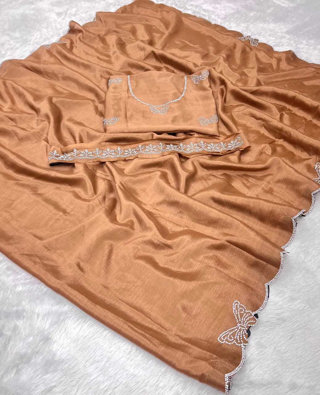 Ynf Chinon KESH447 Premium Sarees Wedding Collections Festive Collections Wholesale Designer Sarees Saree with Belt Casual Sarees Manufacturer- Kapda Export