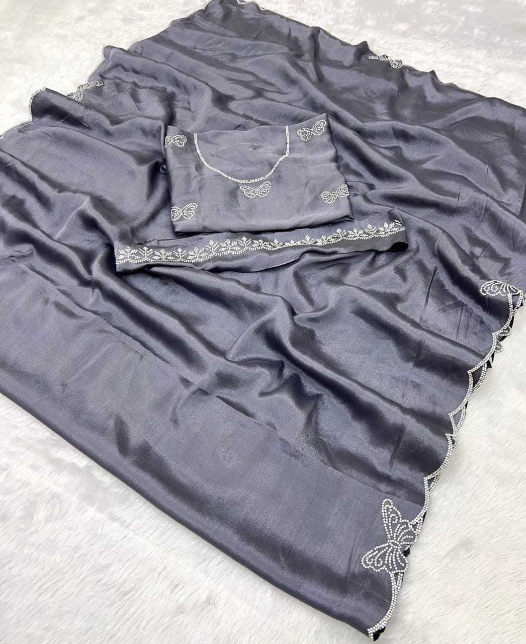 Ynf Chinon KESH447 Premium Sarees Wedding Collections Festive Collections Wholesale Designer Sarees Saree with Belt Casual Sarees Manufacturer- Kapda Export