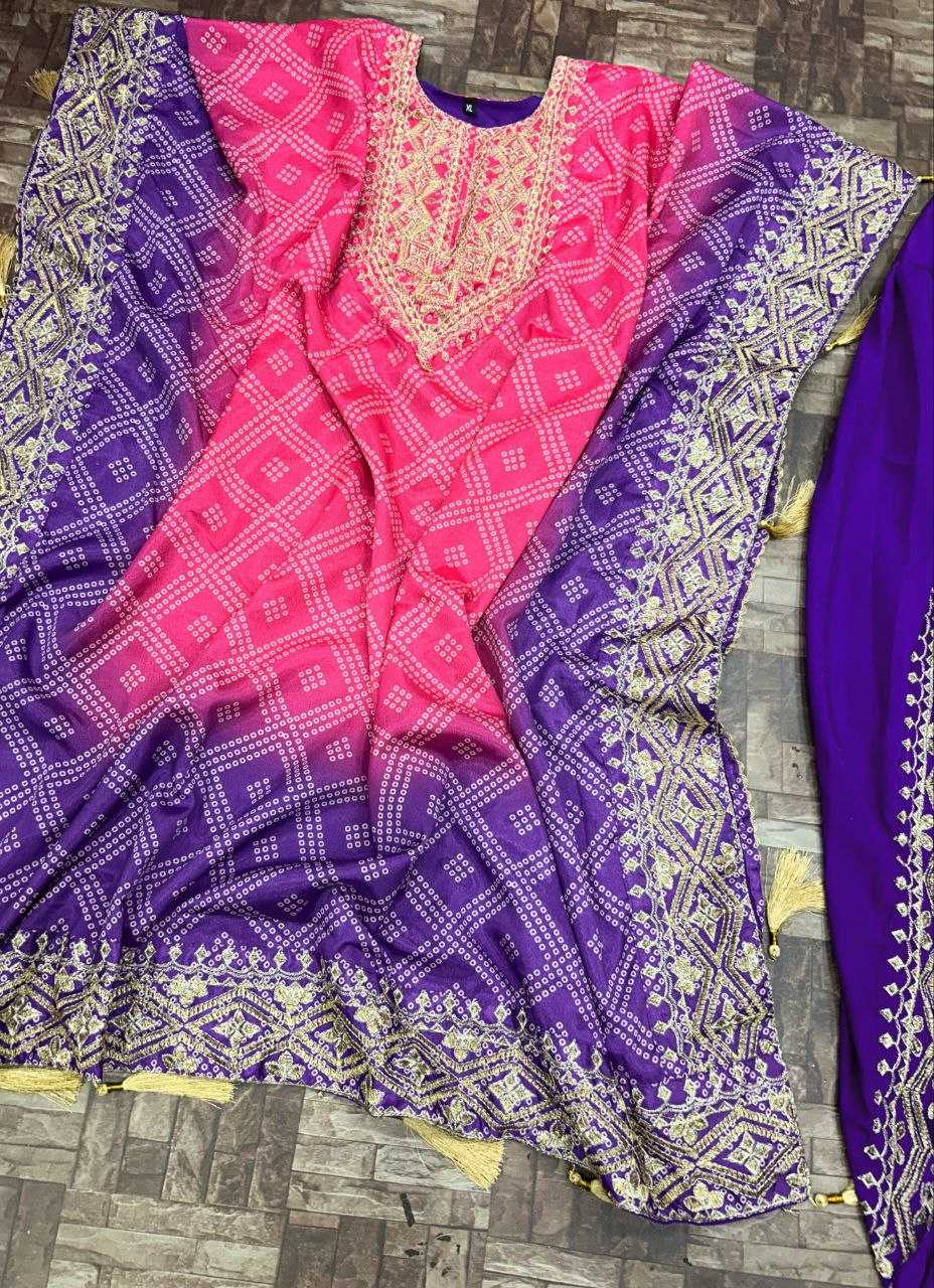 Ynf Chinon Silk KESH495 DHOTI SET Kurti Wholesale Festive Kurtis Embroidered Kurtis Kurtis With Dhoti Kaftan Kurtis Manufacturer- Kapda Export