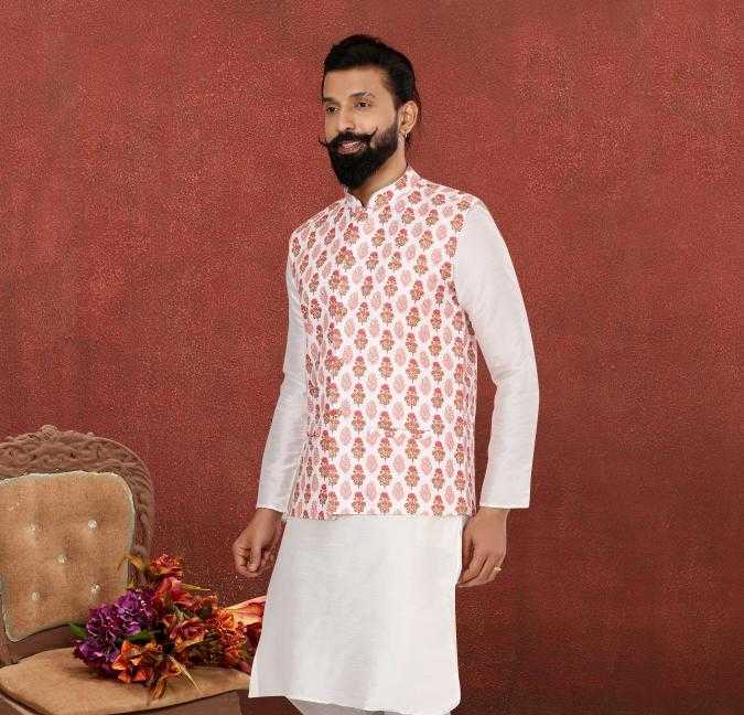 Ynf Cotton RIN223 301A Mens Wear Wholesale Nehru Jacket Mens Ethnic Jackets Ethnic Waistcoats Manufacturer- Kapda Export