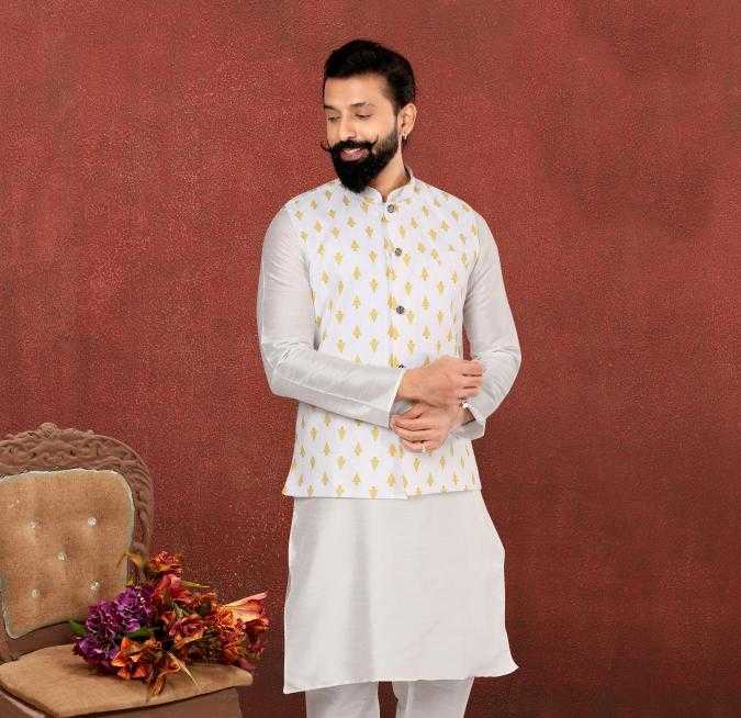 Ynf Cotton RIN223 306C Mens Wear Wholesale Nehru Jacket Mens Ethnic Jackets Ethnic Waistcoats Manufacturer- Kapda Export