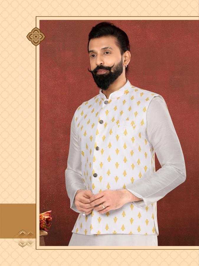 Ynf Cotton RIN223 306C Mens Wear Wholesale Nehru Jacket Mens Ethnic Jackets Ethnic Waistcoats Manufacturer- Kapda Export