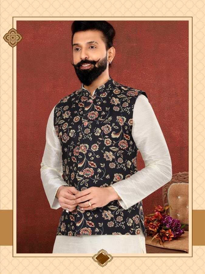 Ynf Cotton RIN223 312B Mens Wear Wholesale Nehru Jacket Festive & Wedding Coats Ethnic Waistcoats Manufacturer- Kapda Export