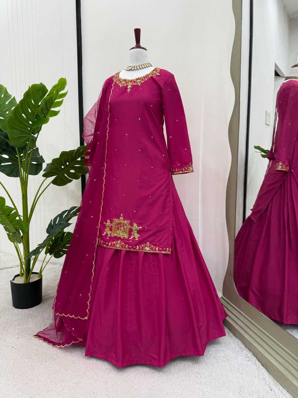 Ynf Crepe Silk RIN162 5874 Suits & Dresses Plus Size Collections Wholesale Ladies Salwar Suits Manufacturer- Kapda Export