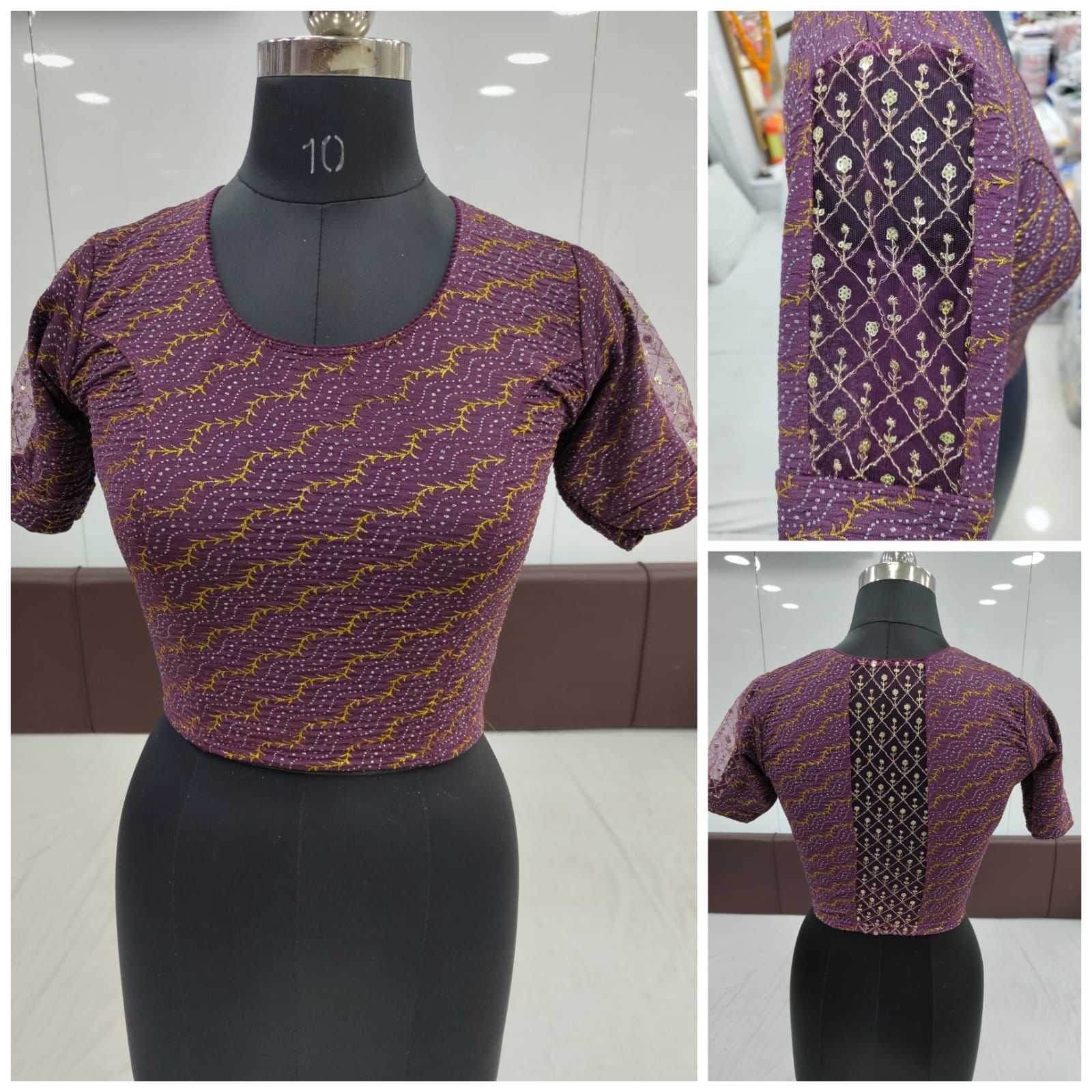 Ynf Crush Silk KESH426 NAINA-1 Readymade Blouses Wedding Collections Festive Collections Wholesale Stretchable Blouse Embroidered Blouses Party Wear Blouse Manufacturer- Kapda Export