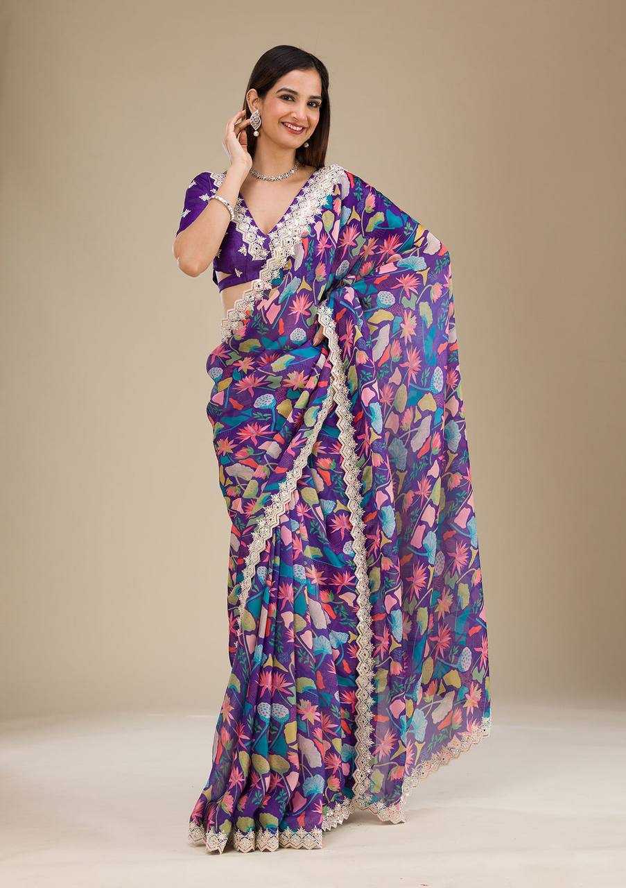 Ynf Georgette KESH490 1303 Sarees Wedding Collections Wholesale Designer Sarees Printed Sarees Georgette Sarees After-Party Outfits Manufacturer- Kapda Export