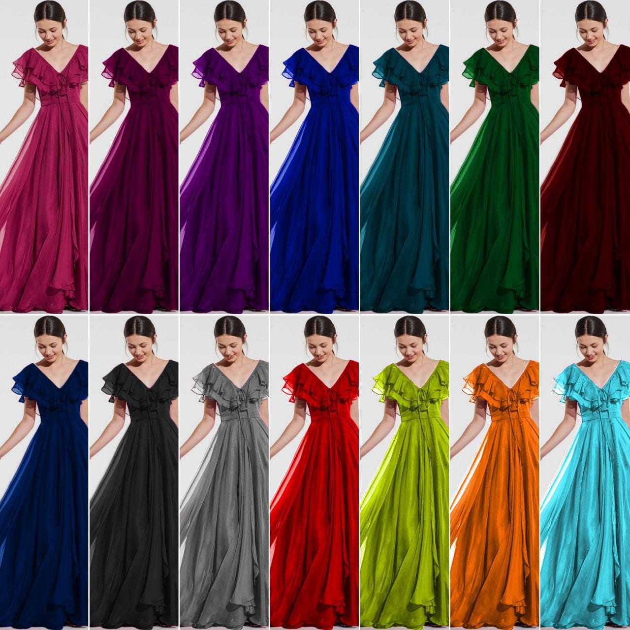 Ynf Georgette RIN157 PC-2030 Gowns Festive Collections Plus Size Collections Wholesale Fancy Gowns Georgette Gown Party Wear Gowns Manufacturer- Kapda Export