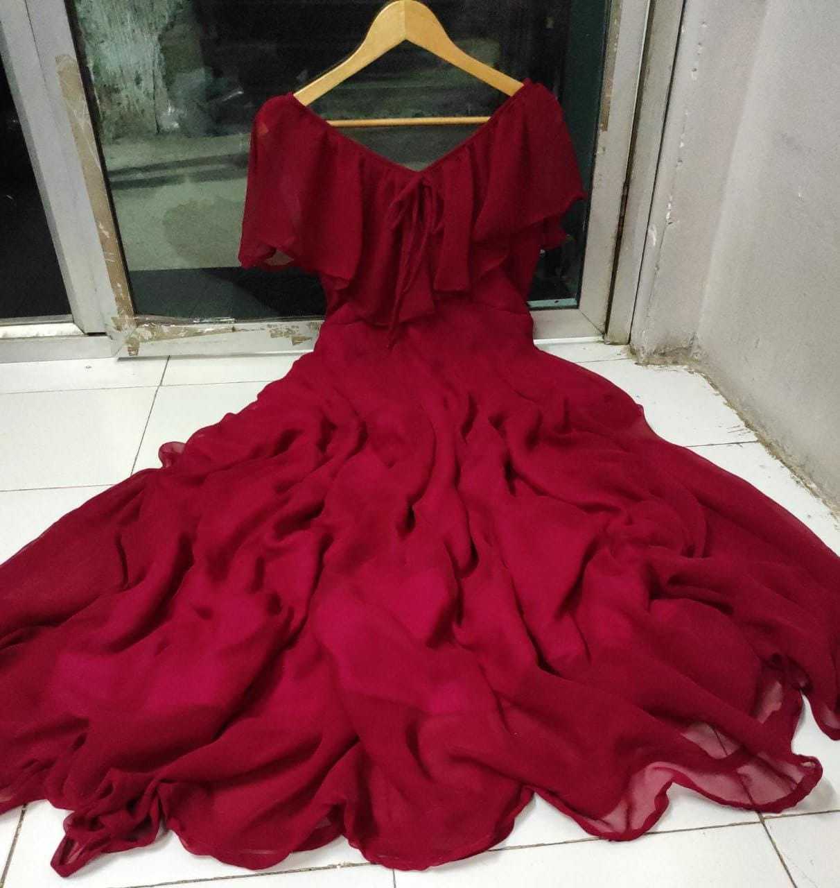 Ynf Georgette RIN157 PC-2030 Gowns Festive Collections Plus Size Collections Wholesale Fancy Gowns Georgette Gown Party Wear Gowns Manufacturer- Kapda Export