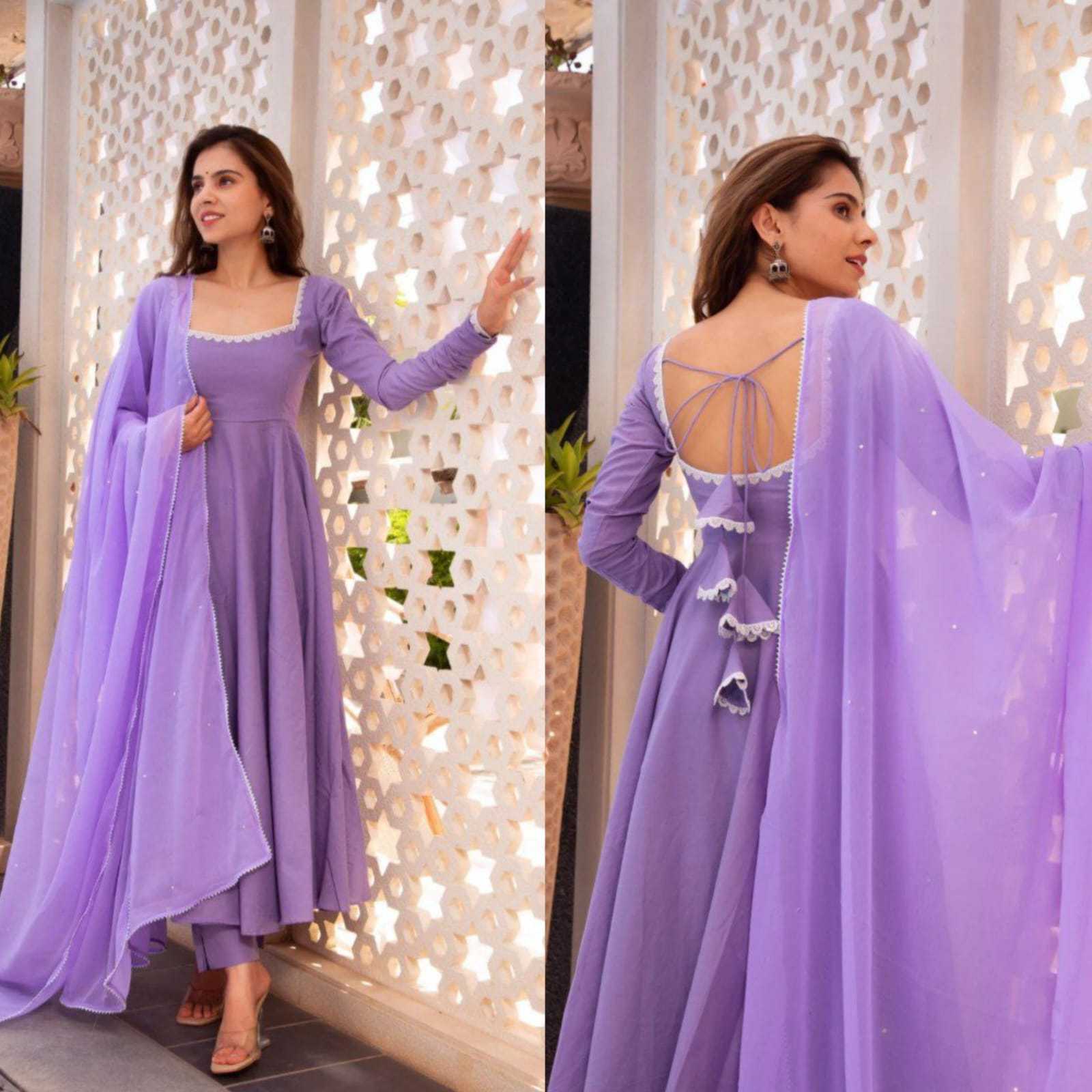 Ynf Georgette RIN157 PC-2031 Gowns Festive Collections Plus Size Collections Wholesale Georgette Gown Gown With Dupatta Fit And Flare Gowns Manufacturer- Kapda Export