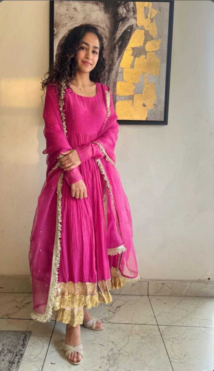 Ynf Georgette RIN157 PC-3167 Gowns Festive Collections Plus Size Collections Wholesale Georgette Gown Full Sleeve Gowns Plus Size Gowns Manufacturer- Kapda Export