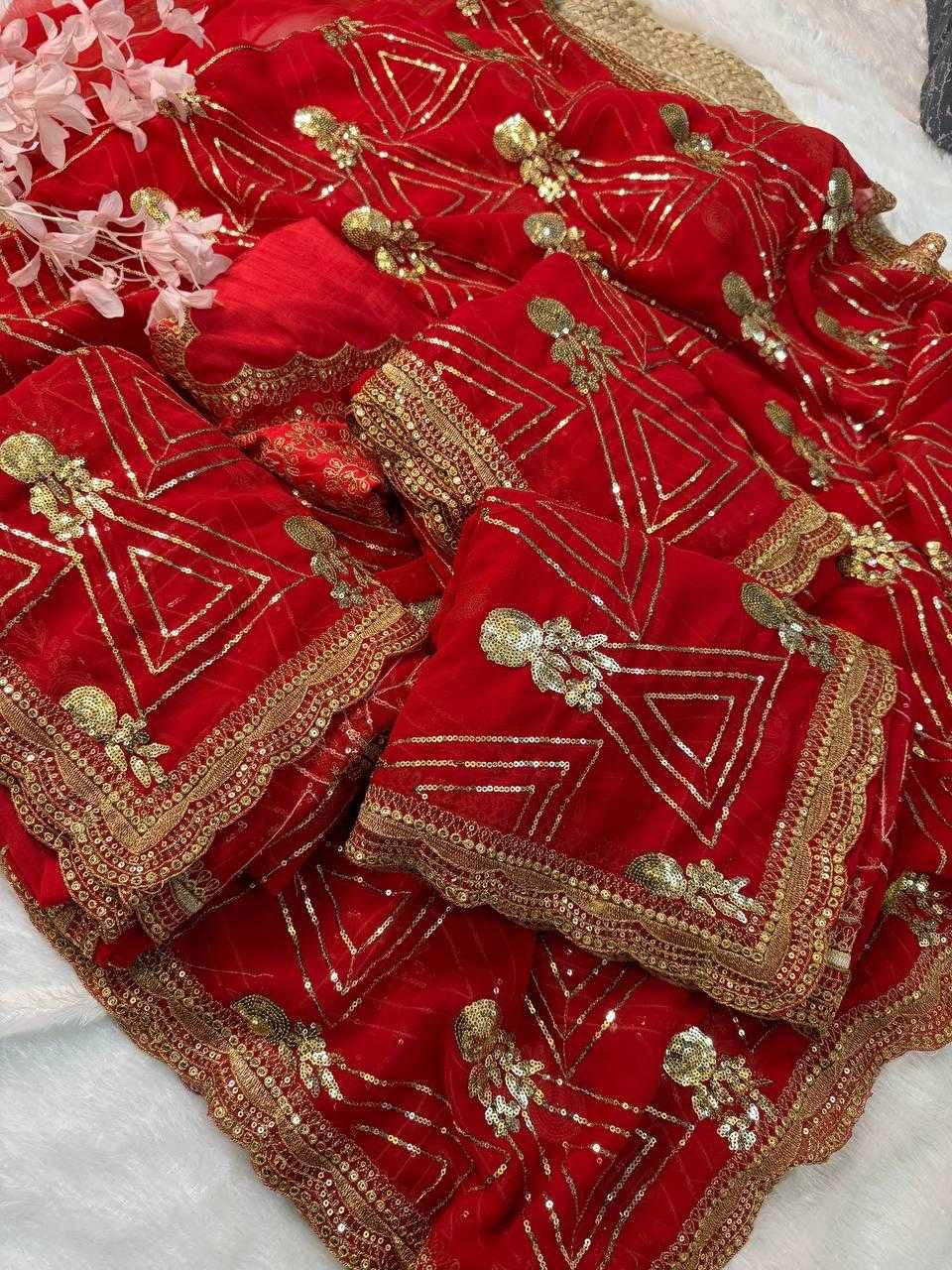 Ynf Georgette RIN164 URVASHI Sarees Bollywood Collections Festive Collections Wholesale Georgette Sarees Sarees With Blouse URVASHI RAUTELA Manufacturer- Kapda Export