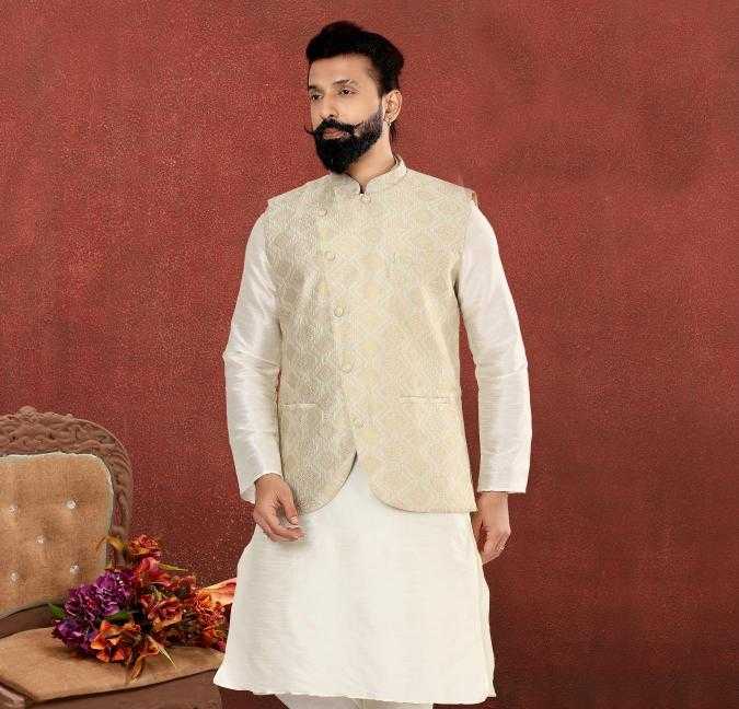 Ynf Jacquard RIN223 324B Mens Wear Wholesale Nehru Jacket Mens Ethnic Jackets Modi Jackets Manufacturer- Kapda Export