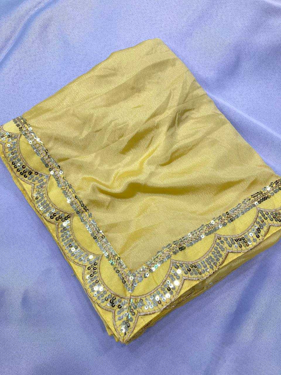 Ynf Pure Chiffon RIN188 Jhanvi Sarees Bollywood Collections Wholesale Party Wear Sarees Fancy Sarees Embroidered Sarees Janhvi kapoor Sarees Manufacturer- Kapda Export