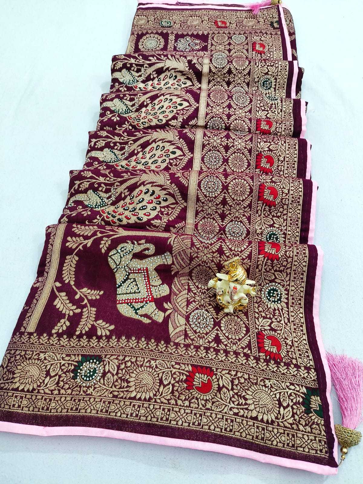 Ynf Pure Viscos RIN128 254 Sarees Wedding Collections Festive Collections Wholesale Viscose Saree Sarees With Blouse Pongal Collections Manufacturer- Kapda Export