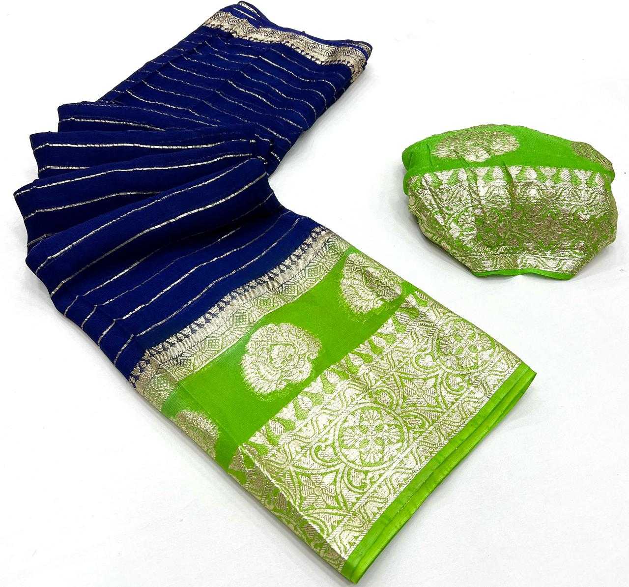 Ynf Pure Viscos RIN198 204 Sarees Wedding Collections Festive Collections Wholesale Viscose Saree Sarees With Blouse Orange Sarees Manufacturer- Kapda Export