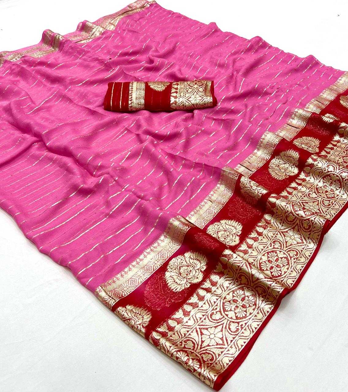 Ynf Pure Viscos RIN198 204 Sarees Wedding Collections Festive Collections Wholesale Viscose Saree Sarees With Blouse Orange Sarees Manufacturer- Kapda Export