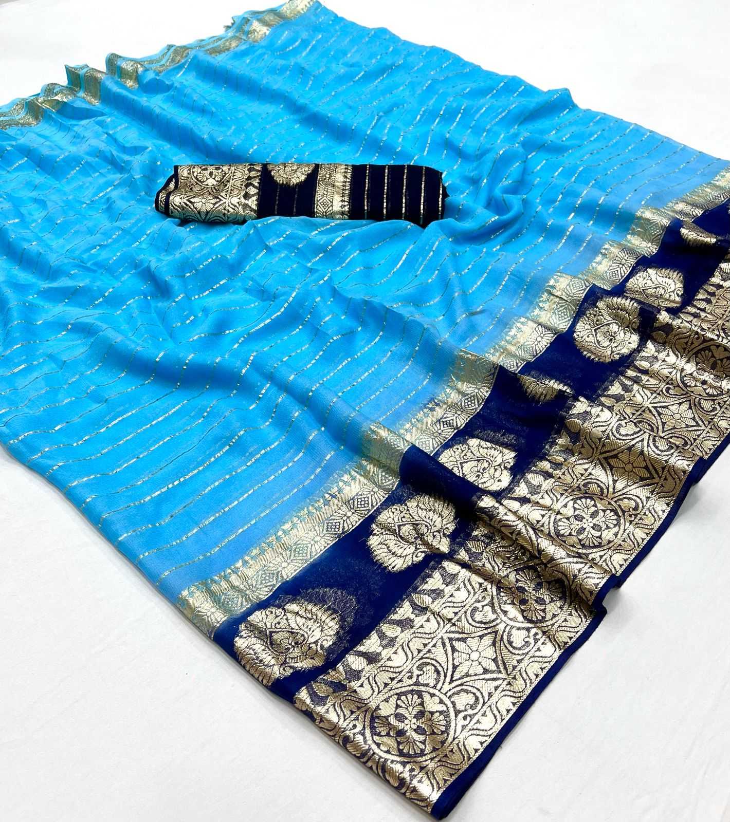 Ynf Pure Viscos RIN198 204 Sarees Wedding Collections Festive Collections Wholesale Viscose Saree Sarees With Blouse Orange Sarees Manufacturer- Kapda Export