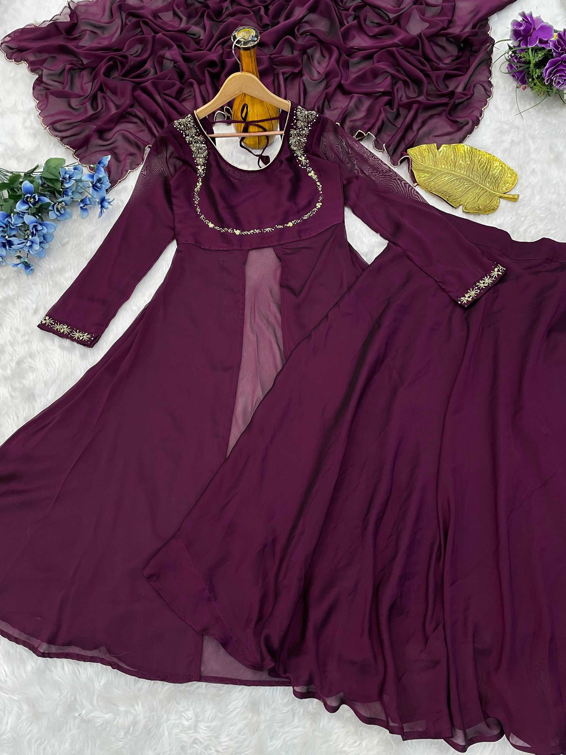 Ynf Rangoli Silk RIN102 106 Kurti Wholesale Casual Kurtis Anarkali Kurtis Full Sleeve Kurti Floor-Length Kurtis Manufacturer- Kapda Export