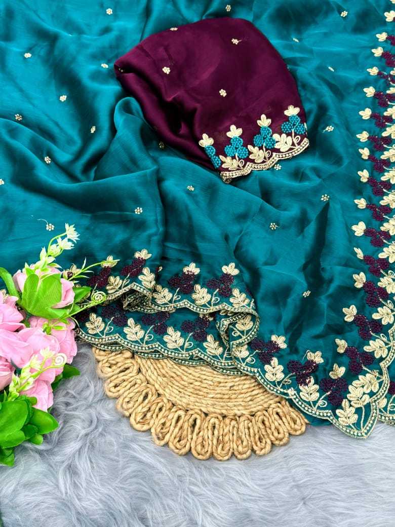 Ynf Satin RIN171 832 Sarees Wedding Collections Festive Collections Wholesale Embroidered Sarees Satin Sarees Bridesmaid Outfits Manufacturer- Kapda Export