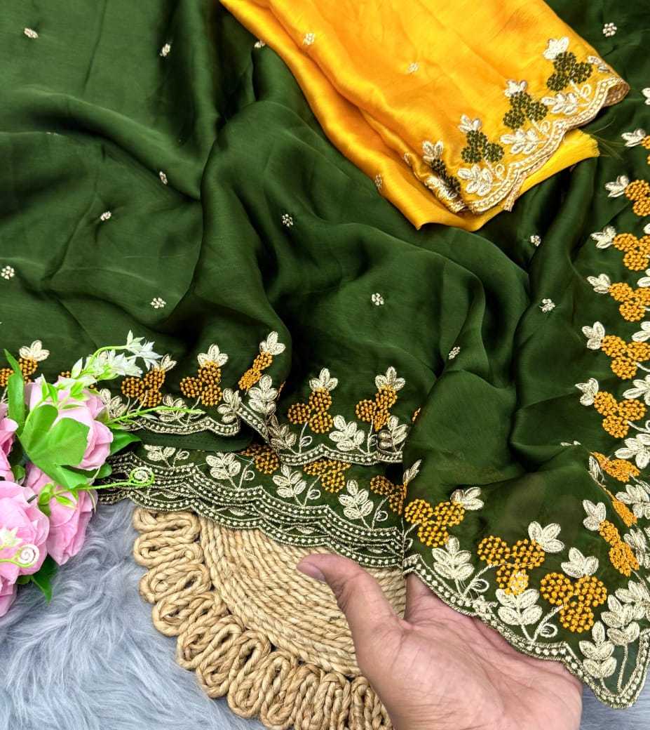 Ynf Satin RIN171 832 Sarees Wedding Collections Festive Collections Wholesale Embroidered Sarees Satin Sarees Bridesmaid Outfits Manufacturer- Kapda Export