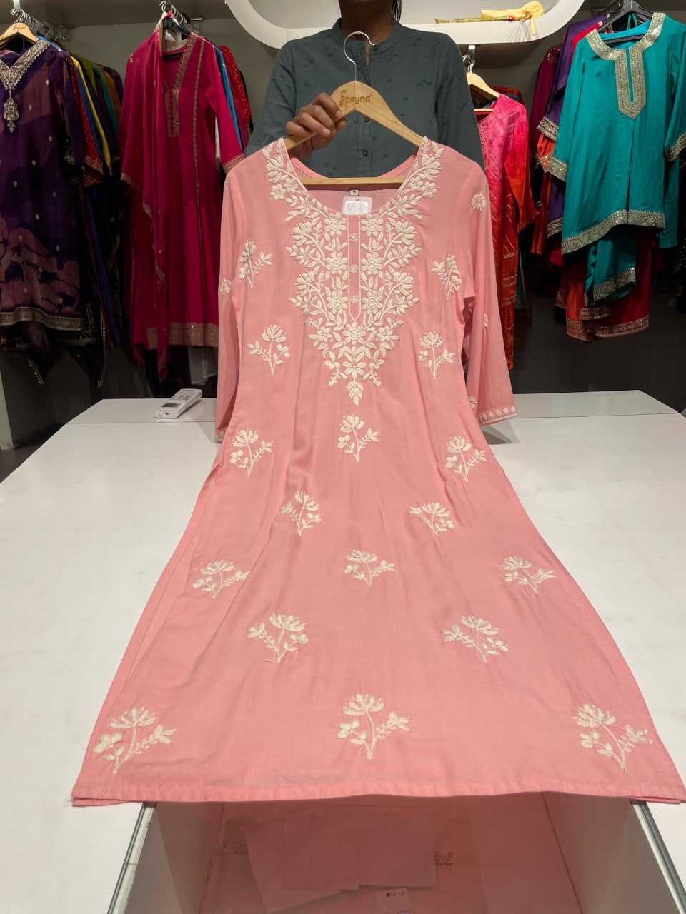 Ynf Slub Reyon RIN190 PN Kurti Set Wise Setwise Collections Wholesale Sale Catalogs Manufacturer- Kapda Export