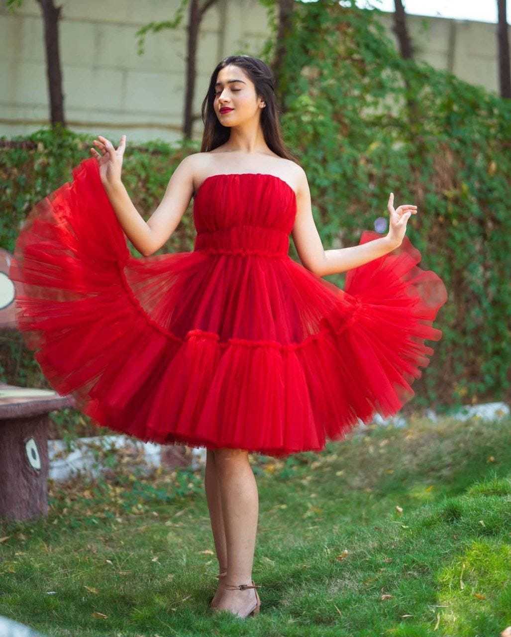 Ynf Soft Net RIN157 PC-3173 Gowns Festive Collections Plus Size Collections Wholesale Net Gowns Party Wear Gowns Off-Shoulder Gowns Manufacturer- Kapda Export