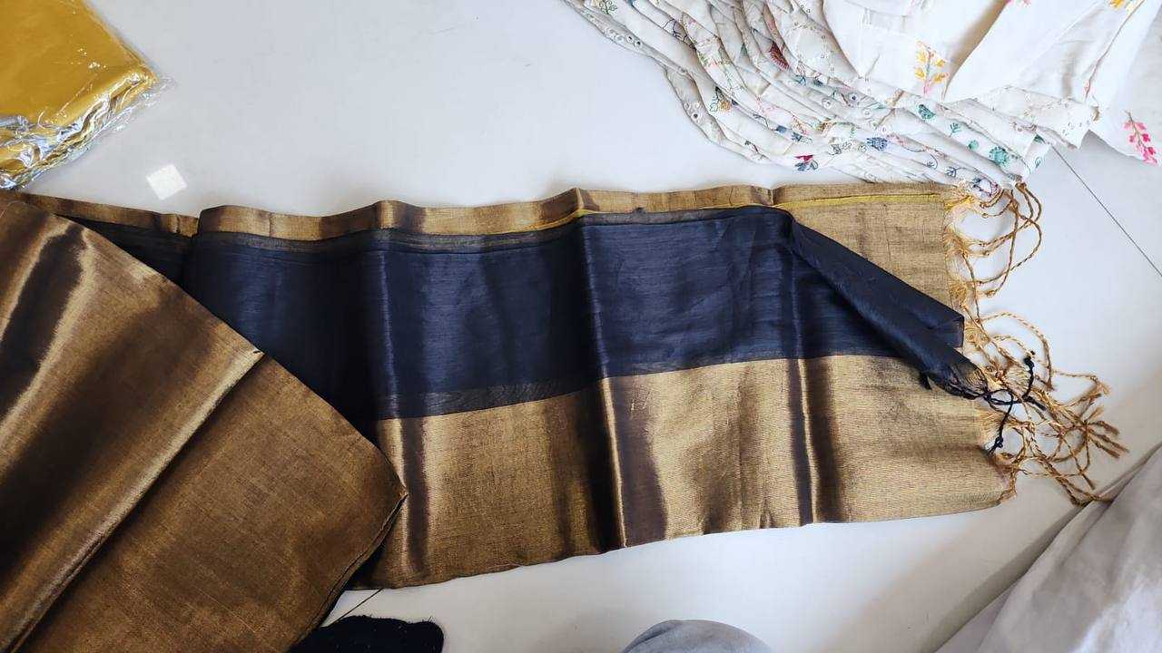 Ynf Tissue Silk KESH388 105 Sarees Wholesale Tissue Silk Saree Half-and-Half Sarees Silk Sarees Manufacturer- Kapda Export