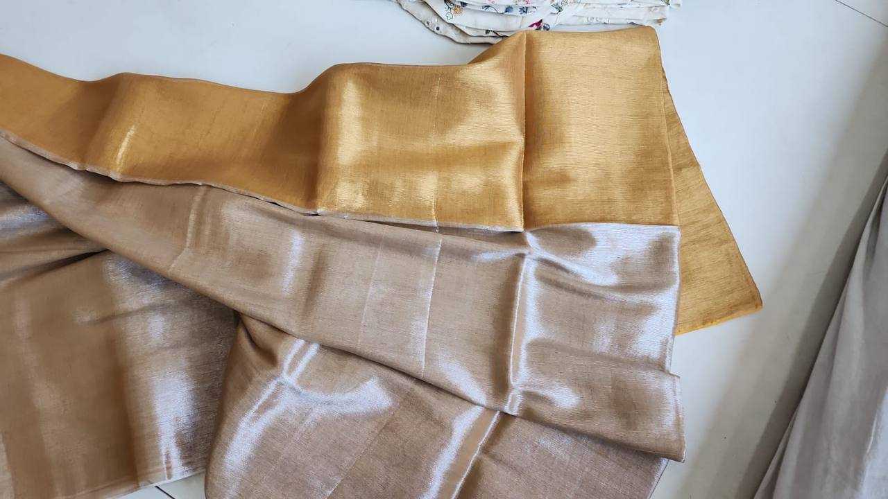 Ynf Tissue Silk KESH388 105 Sarees Wholesale Tissue Silk Saree Half-and-Half Sarees Silk Sarees Manufacturer- Kapda Export